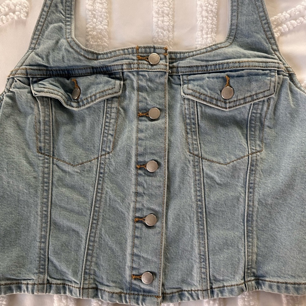 Universal Thread Light Blue Denim Top Size Large - Picture 5 of 5